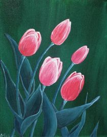 Pink Tulips by Anastasiya Malakhova