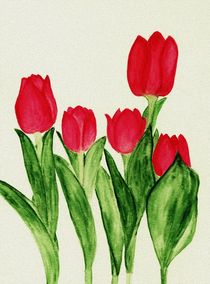 Red Tulips by Anastasiya Malakhova