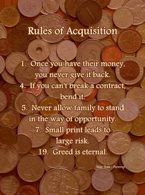 Rules of Acquisition - Part 1 by Anastasiya Malakhova