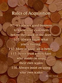 Rules of Acquisition - Part 4 by Anastasiya Malakhova