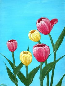 Tulips in Blue by Anastasiya Malakhova