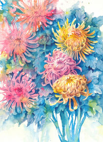 Chrisanthemums by Tania Vasylenko