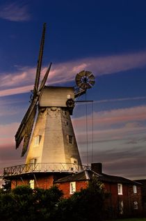 Windmill at dusk by Jeremy Sage