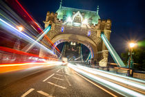 Lightbeams London Tower Bridge von Stefan Kloeren