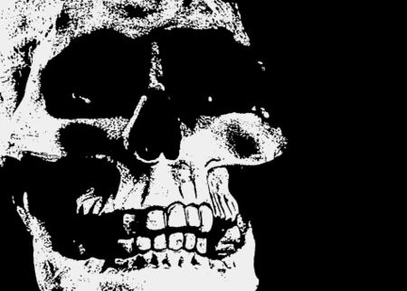 Skull-black-white-portrait