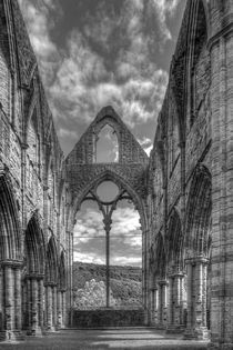 Tintern Abbey in Monochrome by David Tinsley