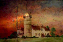 Lighthouse Rhode Island 2 USA by Marie Luise Strohmenger