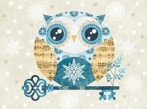 Winter Wonderland Owl by Sandra Vargas