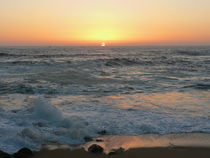 Sonnenuntergang am Atlantik, Sunset on the sea by Sabine Radtke