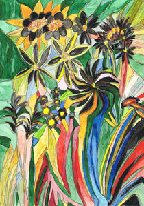 Trauerblumen / Mourning flowers von Claudia Juliette Dittrich