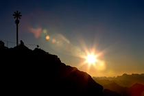 Sonnenaufgang auf der Zugspitze von Andreas Müller