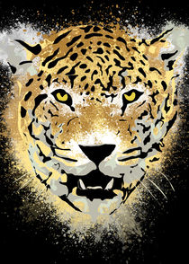 Tiger - Paint Splatters Dubs - Grunge Distressed Art von Denis Marsili