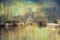 Boats in Harbour von Annie Snel - van der Klok
