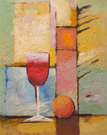 Glas Wein by Lutz Baar