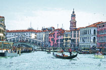 Venedig in der Hochsaison (Venice in high season) von Wolfgang Pfensig