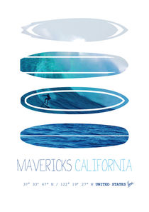My Surfspots poster-2-Mavericks-California von chungkong
