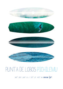 My Surfspots poster-3-Punta de Lobos-Chile von chungkong