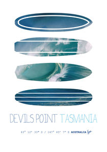 My Surfspots poster-5-Devils-Point-Tasmania by chungkong