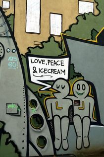 berlin mural 2 - Wandbild Berlin 2 von mateart