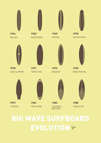 My Evolution Surfboards minimal poster von chungkong