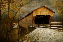 Covered Bridge in Winter by Randall Nyhof