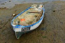 Fishing Dinghy at Low Tide by Louise Heusinkveld