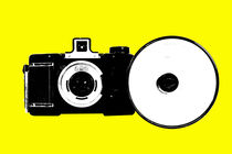 6x6 old camera popart by Les Mcluckie