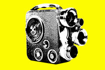 8mm 1950`s camera popart von Les Mcluckie