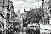 Canal Reflections in Bruges by John Rizzuto