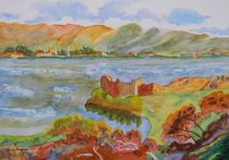 Urquhart Castle on Loch Ness Scotland by Warren Thompson