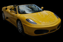 Yellow Ferrari Sports Car by agrofilms