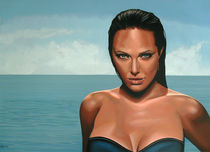 Angelina Jolie painting by Paul Meijering