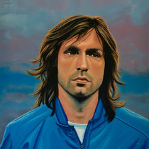 Andrea Pirlo painting by Paul Meijering