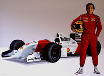 Ayrton Senna painting von Paul Meijering