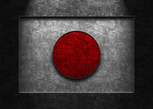 Japanese-flag-stone-texture-old-5x7