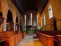 Interior of St Andrew's Church, Corbridge  von Louise Heusinkveld