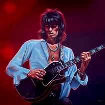 Keith Richards painting by Paul Meijering