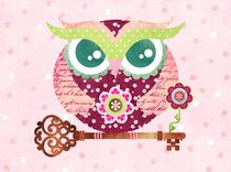 Spring Blossom Owl von Sandra Vargas