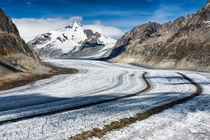 Gletscherstraße Aletschgletscher Schweiz von Matthias Hauser