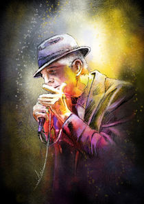 Leonard Cohen by Miki de Goodaboom