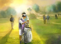Golfing at Dawn by Miki de Goodaboom