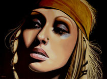 Christina Aguilera painting by Paul Meijering