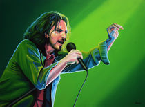 Eddie Vedder of Pearl Jam painting by Paul Meijering