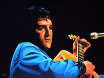 Elvis Presley painting 2 by Paul Meijering