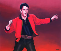 Elvis Presley painting 4 von Paul Meijering
