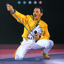  Freddy Mercury at Wembley painting by Paul Meijering