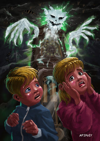 Kids-with-haunted-grandfatherclock