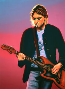  Kurt Cobain of Nirvana painting by Paul Meijering