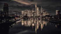 Skyline at night (Frankfurt / Main) von Andreas Sachs
