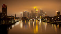 Skyline at night (Frankfurt / Main) von Andreas Sachs